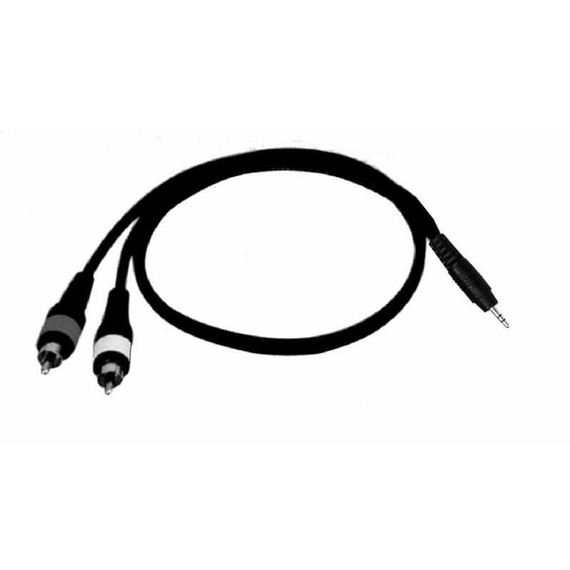 UXL 2 Meter Y Cable 3.5mm Stereo Jack to 2 Male RCA Plugs
