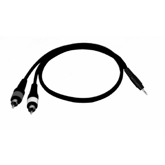 UXL 2 Meter Y Cable 3.5mm Stereo Jack to 2 Male RCA Plugs