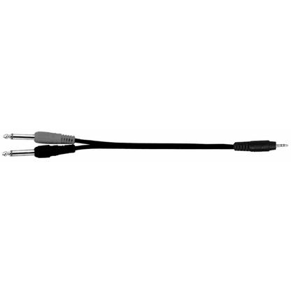 UXL 2 Meter 3.5mm Stereo Jack to 2x Mono 6.3mm Jacks — view 2