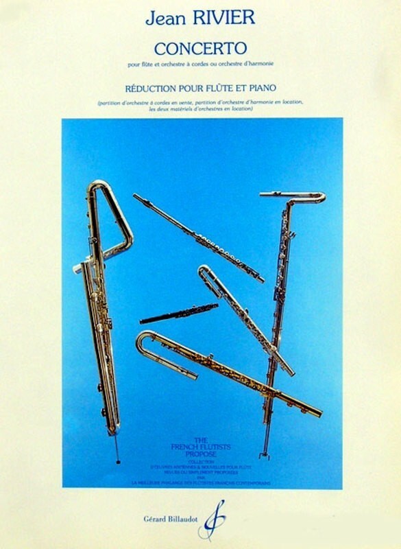 Rivier - Concerto For Flute/Piano (Softcover Book)