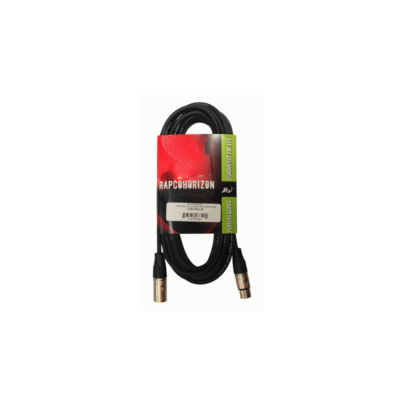 Rapco 3m Microphone Cable with Neutrik (M)XLR to (F)XLR