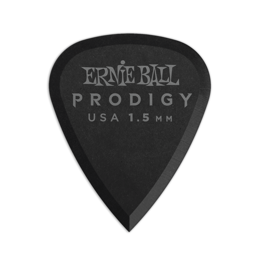 Ernie Ball 9199 Prodigy Derlin Picks Black 1s Standard 1.5mm (6 Pack)