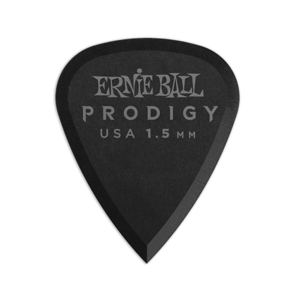 Ernie Ball 9199 Prodigy Derlin Picks Black 1s Standard 1.5mm (6 Pack)