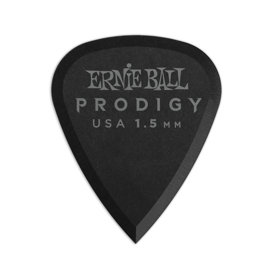 Ernie Ball 9199 Prodigy Derlin Picks Black 1s Standard 1.5mm (6 Pack)