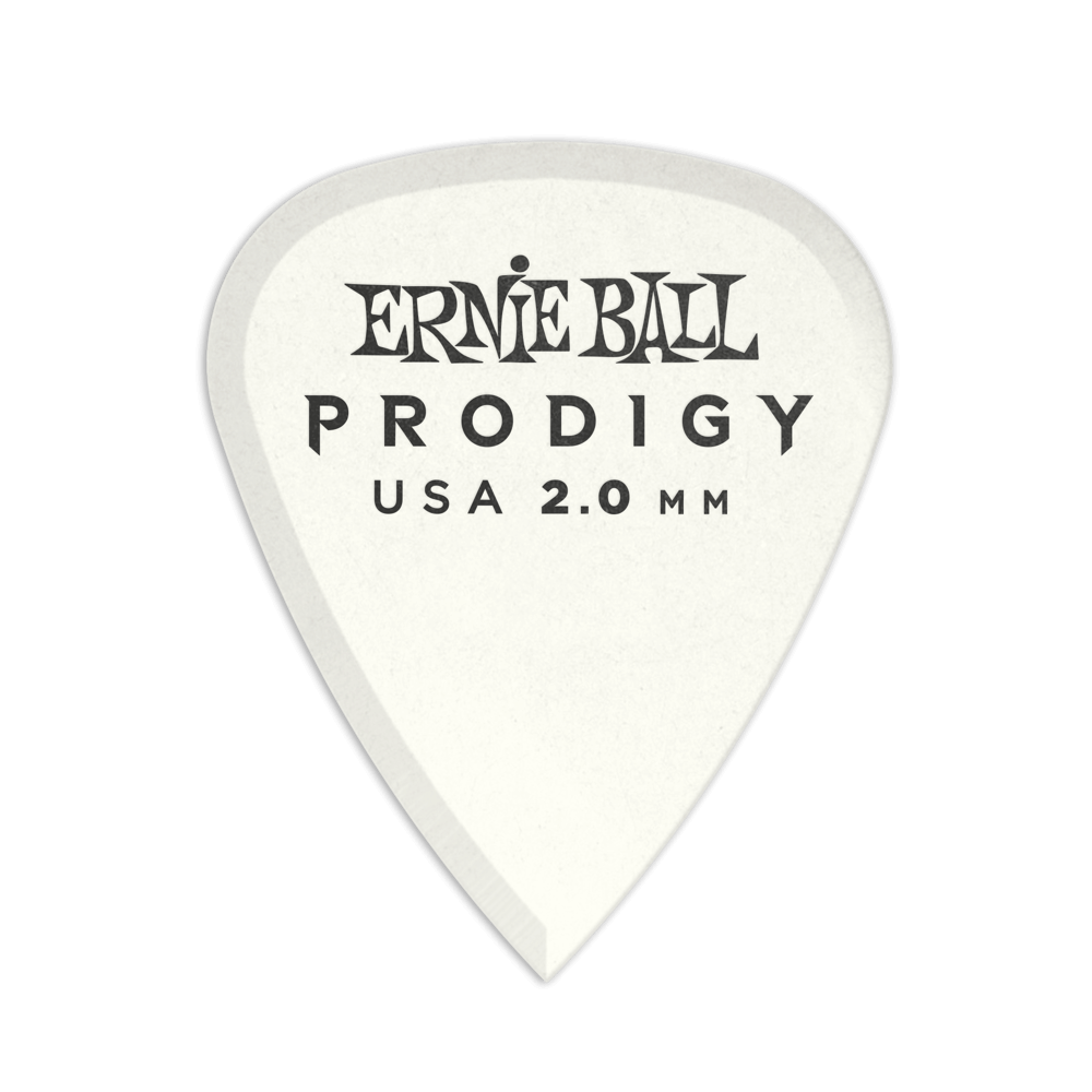 Ernie Ball 9202 Prodigy Derlin Picks White 1s Standard 2.0mm (6 Pack)