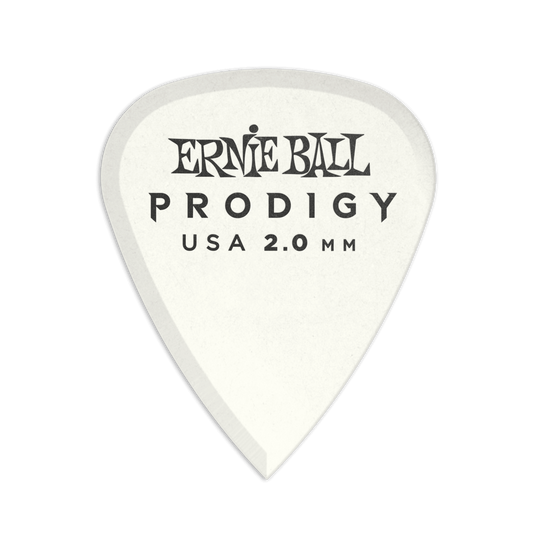 Ernie Ball 9202 Prodigy Derlin Picks White 1s Standard 2.0mm (6 Pack)