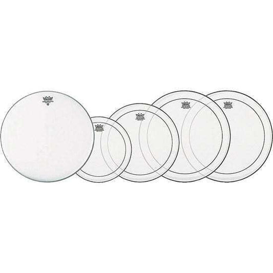 Remo Pinstripe Clear 10 12 14" Fusion Propack w/ 14" Coated Ambassador