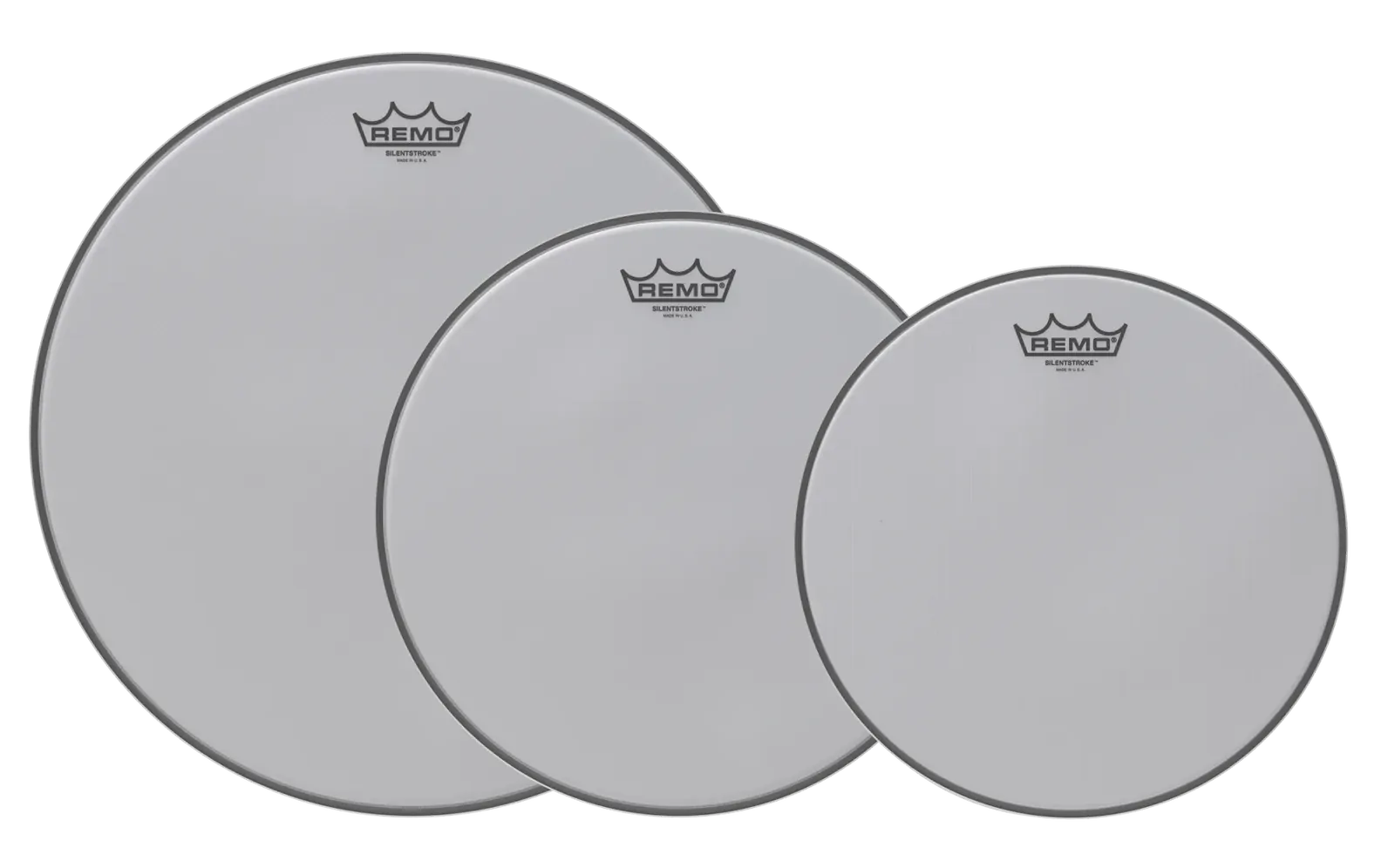 Remo Pro Pack Silent Stroke Rock Drum Heads - 12", 13", 16" Batter Heads