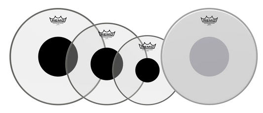 Remo PROPACK-CS-CSCTD-FUSION Controlled Sound Clear Fusion Pack 10"-14" Drum Heads