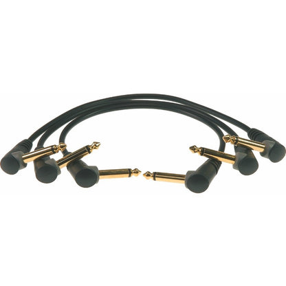 Klotz PP-AJJ0090 90cm Unbalanced Patch Cable with Angled Jacks - 3 Pack — view 2