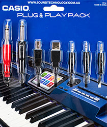 Casio PP16 Plug & Play Cable Pack USB/Audio Connector Leads for Keyboards/Pianos