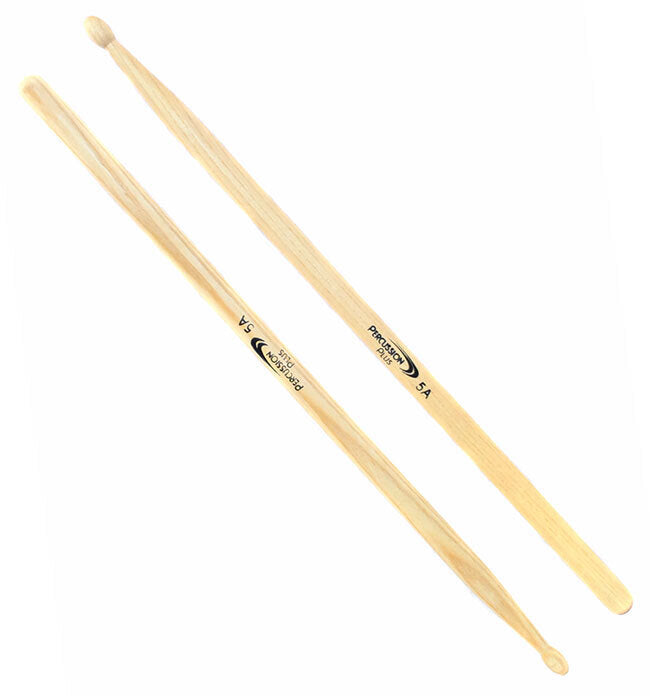Percussion Plus 5A Hickory Wood Tip Drum Sticks