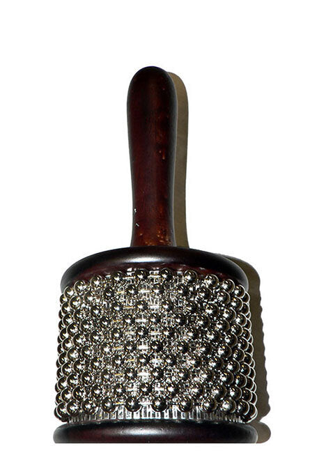 Percussion Plus Small Cabasa - Wine Red with Nickel-plated Beads