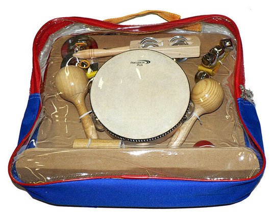 Percussion Plus 9-Piece Percussion Set with Carry Bag