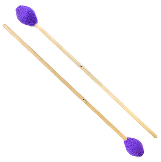 Percussion Plus Marimba Mallets - 40mm Head, 406mm Length, Maple/Rattan Handles, Sold as Pair