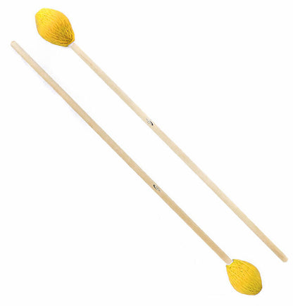 Percussion Plus Marimba Mallets 33mm Head 400mm Length Maple/Rattan Handles Pair