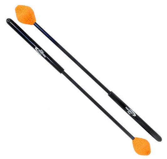 Percussion Plus Marimba Mallets 29mm Head 350mm Length Fiberglass Handles Pair