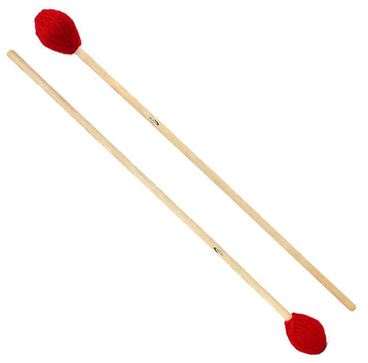 Percussion Plus Marimba Mallets 32mm Head 406mm Length Maple/Rattan Handles Sold as Pair