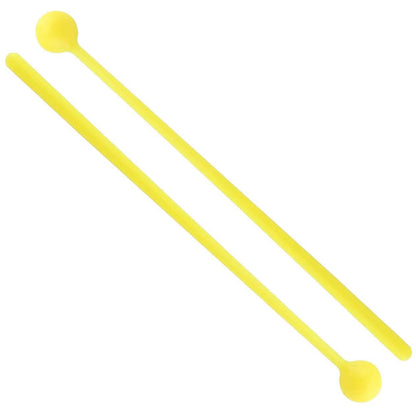 Percussion Plus Yellow Multi-Use Mallets (21mm Head, 295mm Length) - Pair for Wind Chimes, Marimbas, Xylophones, and More