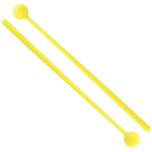 Percussion Plus Yellow Multi-Use Mallets (21mm Head, 295mm Length) - Pair for Wind Chimes, Marimbas, Xylophones, and More
