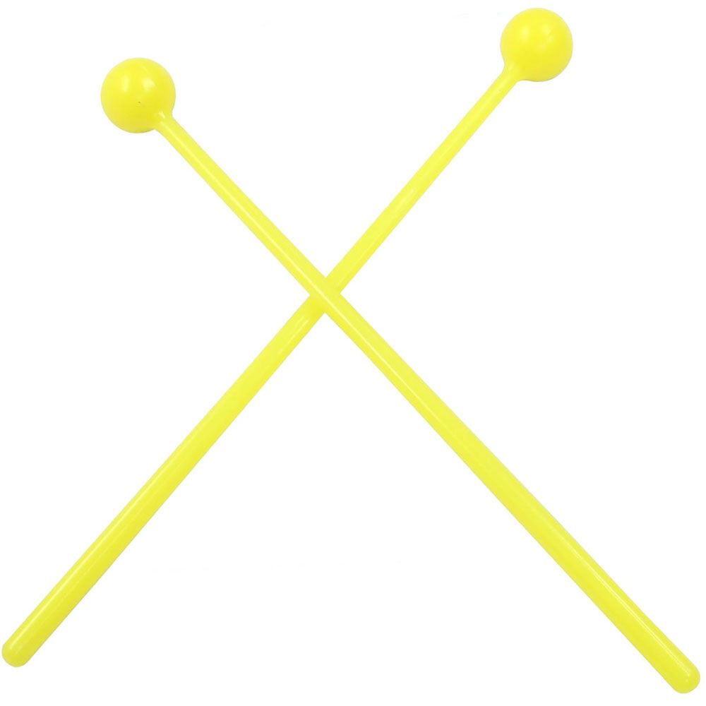 Percussion Plus Yellow Multi-Use Mallets (21mm Head, 295mm Length) - Pair for Wind Chimes, Marimbas, Xylophones, and More — view 3