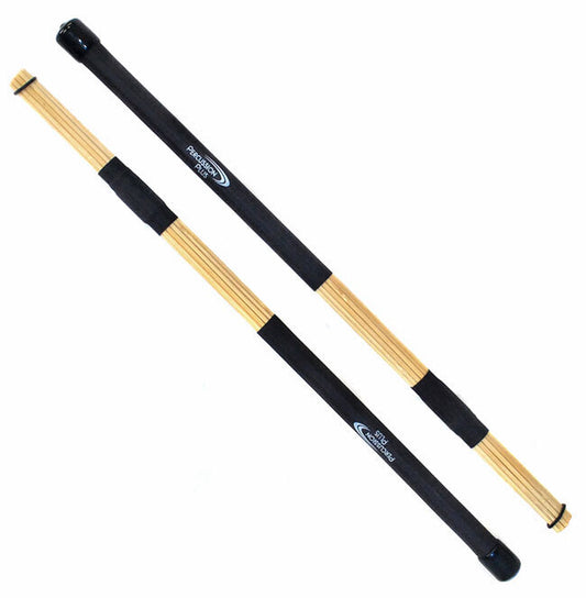 Percussion Plus Bamboo Drum Rods with Foam Core, 15mm Head, 400mm Length, Sold as a Pair