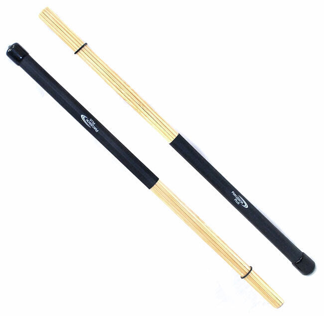 Percussion Plus Bamboo Drum Rods with Foam Core, 15mm Head, 400mm Length, Sold as a Pair