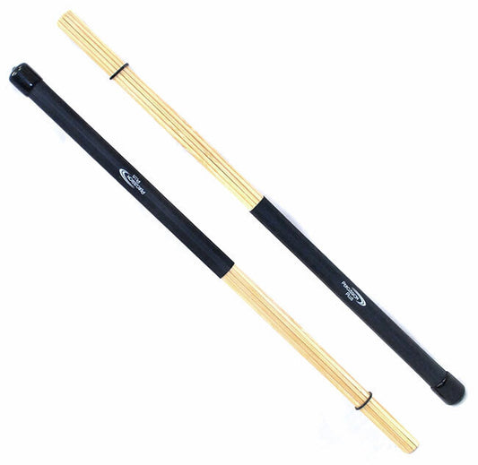 Percussion Plus Bamboo Drum Rods with Foam Core, 15mm Head, 400mm Length, Sold as a Pair