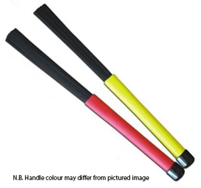 Percussion Plus Nylon Drum Brushes with Rubber Handle - Pair