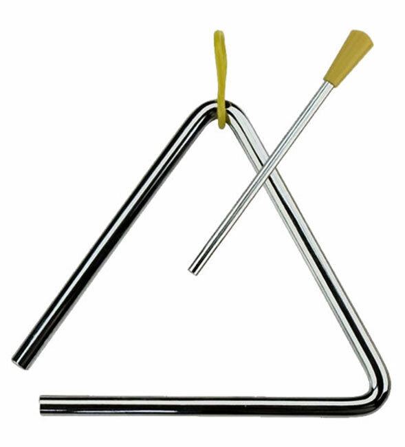 Percussion Plus 10" Metal Triangle with Striker Hand Percussion Sound Effect