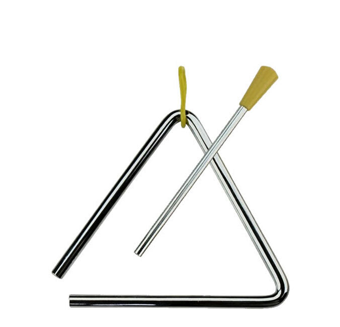 Percussion Plus 6" Metal Triangle with Striker for Hand Percussion Sound Effects