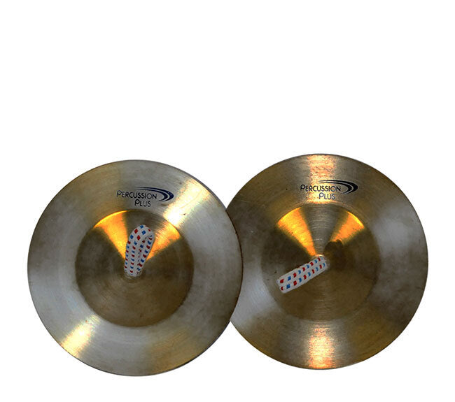 Percussion Plus Finger Cymbals 9cm with Straps for Hand Percussion Sound Effects