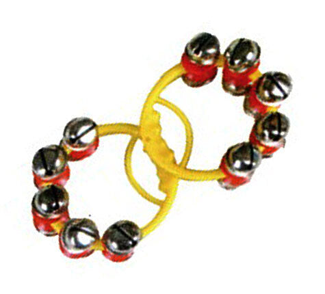 Percussion Plus 10-Sleigh Bells on Plastic Handle - Pair