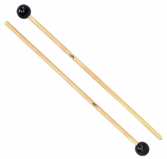 Percussion Plus Xylo/Glock Mallets 28mm Head 15" Length Maple/Rattan Handles Pair