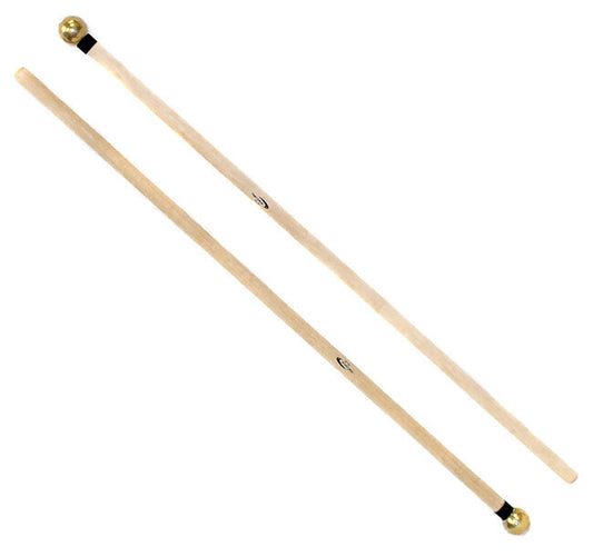 Percussion Plus Xylo/Glock Mallets with 15mm Head and 365mm Length, Maple/Rattan Handles, Sold as a Pair
