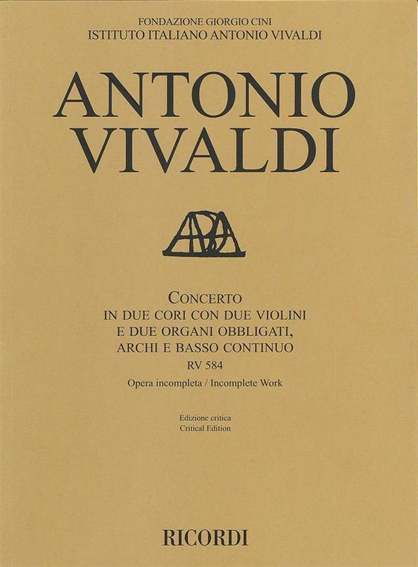 Vivaldi - Concerto Rv 584 Score Book