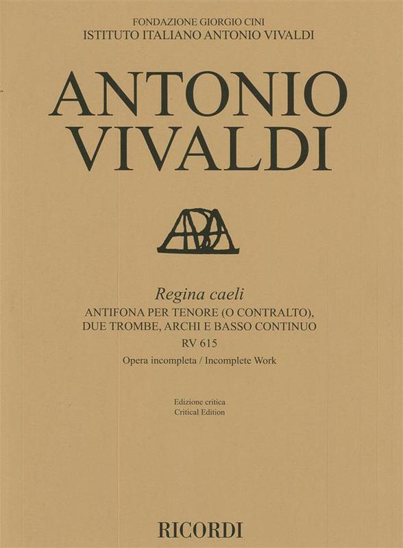 Vivaldi - Regina Caeli Rv 615 Score Book