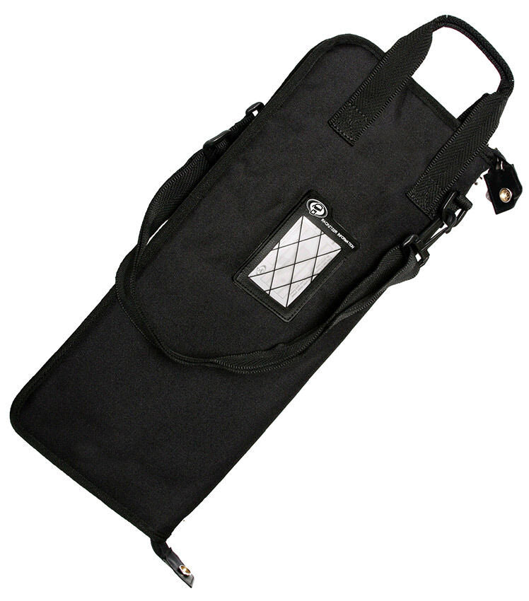 Protection Racket Standard Pocket Drumstick Bag - Holds 10 Pairs, Waterproof, Clear Window Compartments, Adjustable Strap, Durable Design — view 2