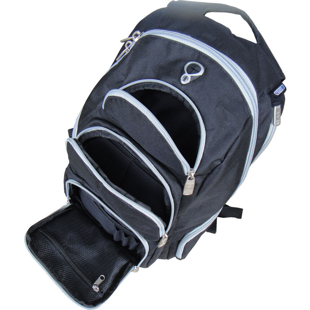 Protection Racket Business Backpack Bag Utility Case 45cm x 35cm x 20cm with Multiple Pockets and Earphone Channel — view 6