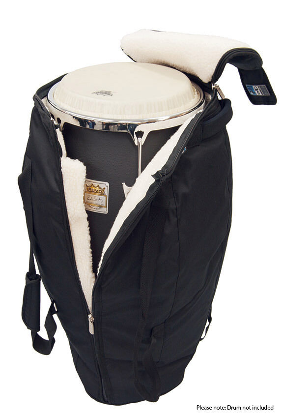 Protection Racket Deluxe Requinto-shaped Conga Bag 10" x 30" with Padded Handle, Rucksack Straps, Waterproof, Outer Pocket, Adjustable Shoulder Strap — view 4