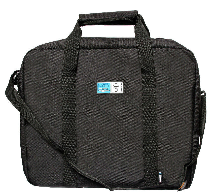 Protection Racket Hand Percussion Bag Black 18" x 15" with Padded Handle, Adjustable Strap, 6 Internal Compartments, Waterproof, Outer Pocket — view 2