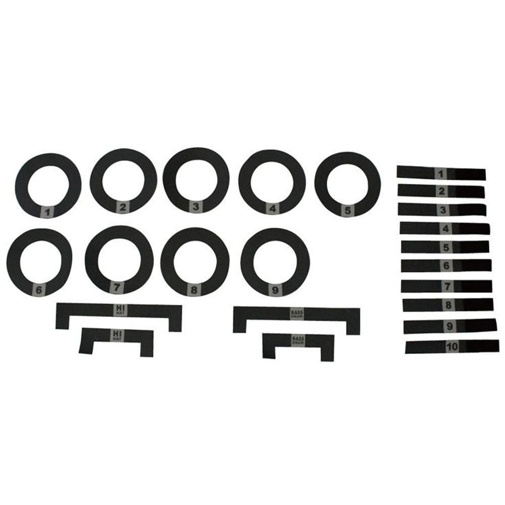 Protection Racket 26-Piece Drum Mat Marker Set with Numbered Markers for Easy Setup — view 2