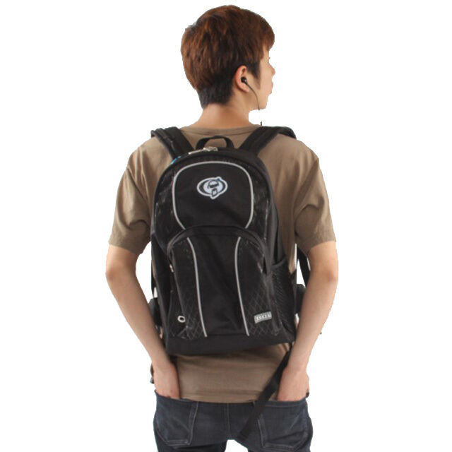 Protection Racket Streamline Backpack - 45cm x 28cm x 16cm, anatomical shape, breathable foam cushion, multiple pockets, earphone channel — view 4
