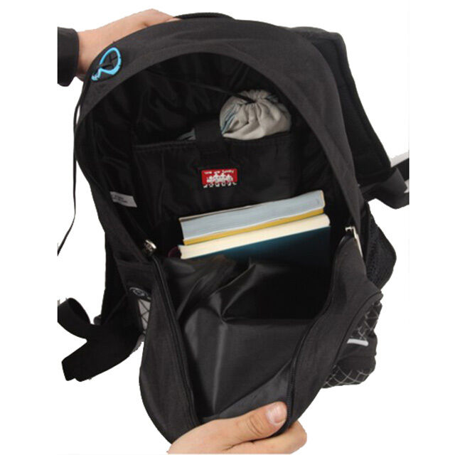 Protection Racket Streamline Backpack - 45cm x 28cm x 16cm, anatomical shape, breathable foam cushion, multiple pockets, earphone channel — view 3
