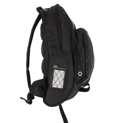 Protection Racket Streamline Backpack - 45cm x 28cm x 16cm, anatomical shape, breathable foam cushion, multiple pockets, earphone channel — view 2