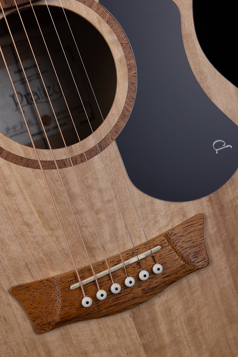 Pratley Classic Series Concert Acoustic Guitar - Solid Queensland Fig Top & B/S, AA Grade Teak Fretboard, Queensland Maple Neck, PRC-SE-FF — view 5