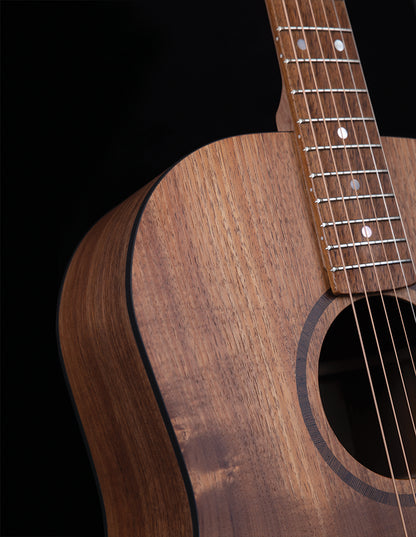 Pratley Classic Series Dreadnought Acoustic Guitar Solid Blackwood Top & B/S, PRD-SNCE-BWBW — view 3