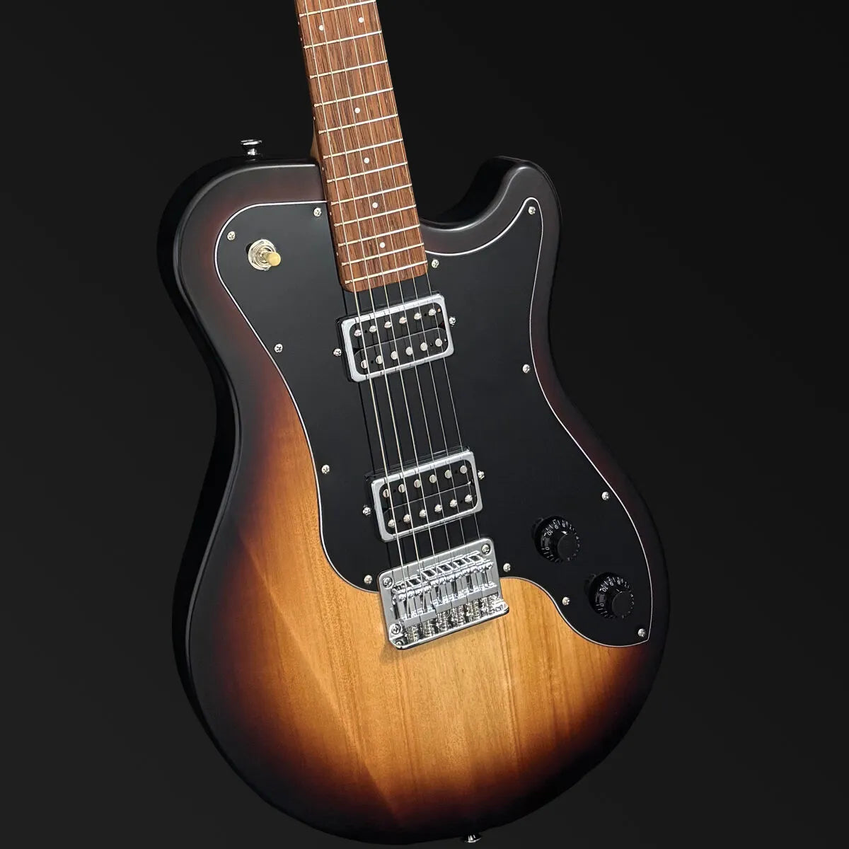 Pratley DVR Single Cutaway Solid Qld Blue Fig Body Electric Guitar in Fig Burst PRDVR-22-FBB