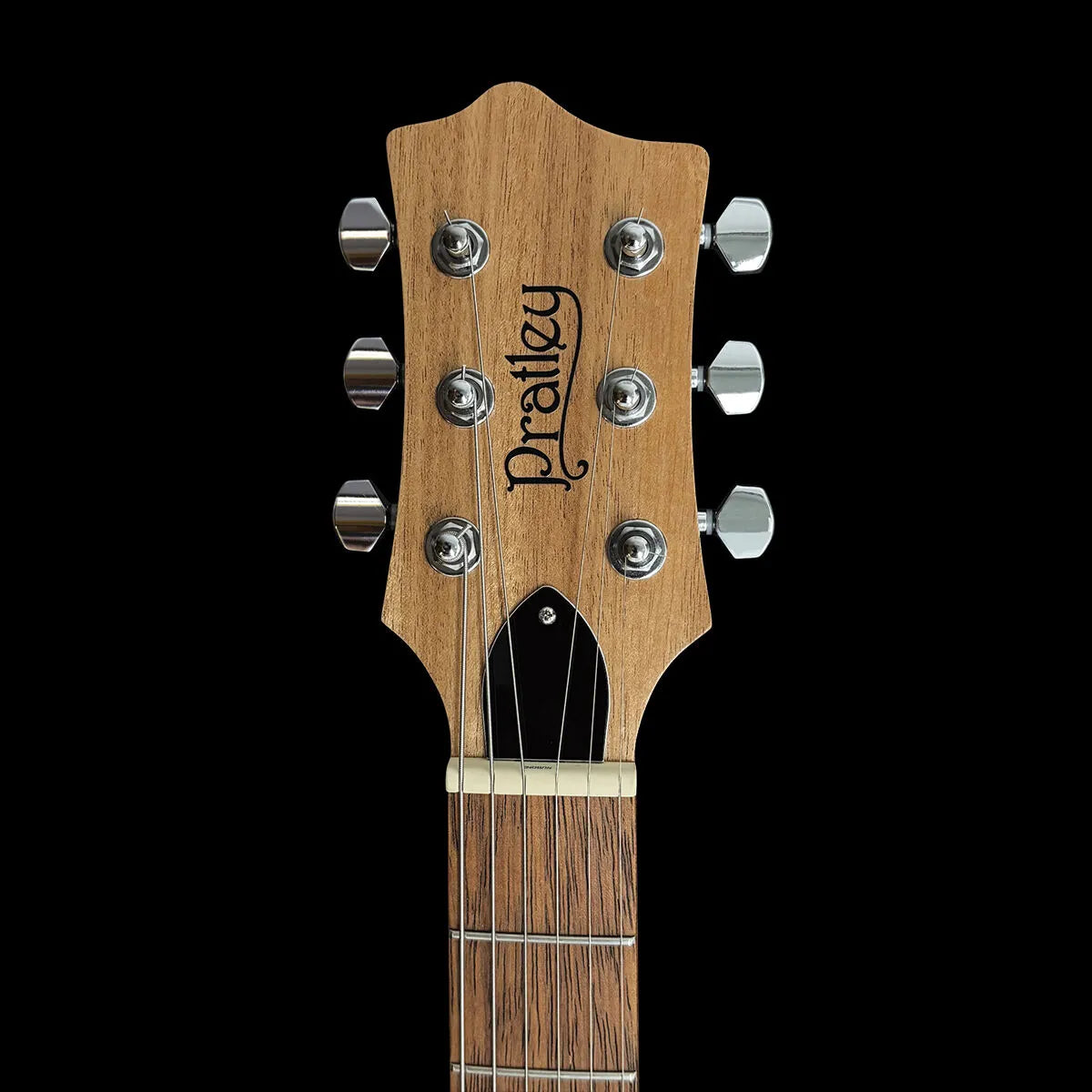 Pratley DVR Single Cutaway Solid Qld Blue Fig Body Electric Guitar Natural Red PRDVR-22-R — view 5