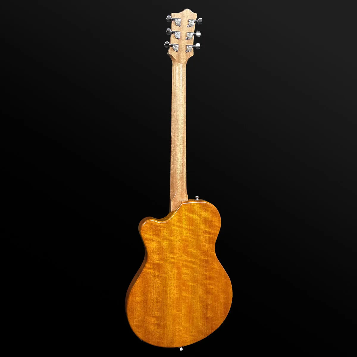 Pratley Indigo Single Cutaway Solid Body Electric Mini Humbuckers Natural Amber PRINDI-M22-NA — view 2